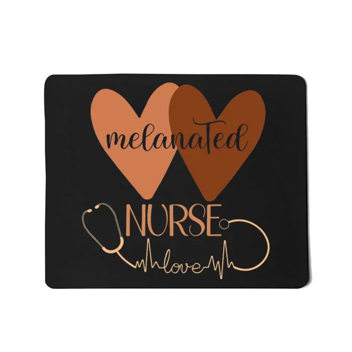 Black Nurse Melanated Woman Black History Month Nursing Crew Mousepad