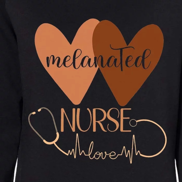 Black Nurse Melanated Woman Black History Month Nursing Crew Womens California Wash Sweatshirt