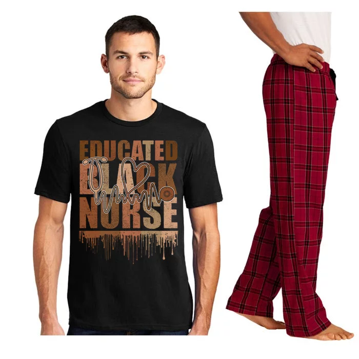 Black Nurse Melanin Nurse Educated Black History Month Nurse Gift Pajama Set