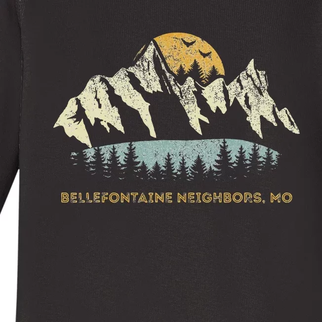 Bellefontaine Neighbors Missouri Mountain Sunset Sunrise Mo Baby Long Sleeve Bodysuit