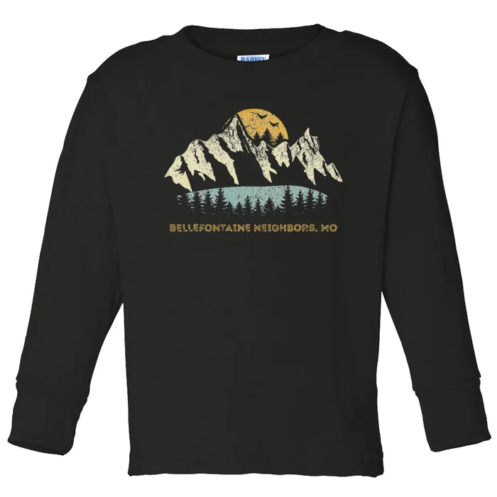 Bellefontaine Neighbors Missouri Mountain Sunset Sunrise Mo Toddler Long Sleeve Shirt