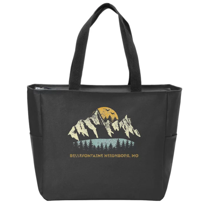 Bellefontaine Neighbors Missouri Mountain Sunset Sunrise Mo Zip Tote Bag