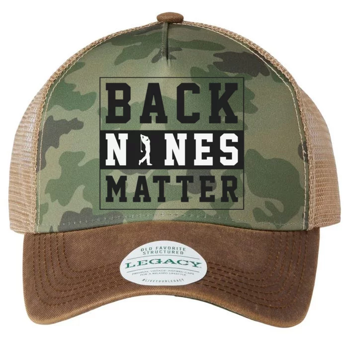 Back Nines Matter Funny Golf Legacy Tie Dye Trucker Hat