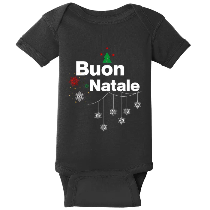 Buon Natale May Your Holidays Be Merry And Bright Italian Baby Bodysuit