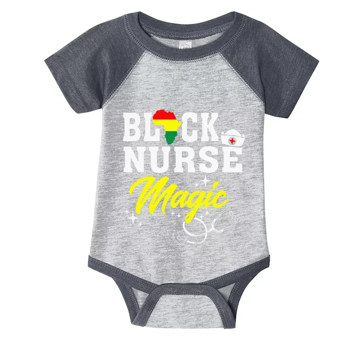 Black Nurse Magic Black History Month Nurse Infant Baby Jersey Bodysuit