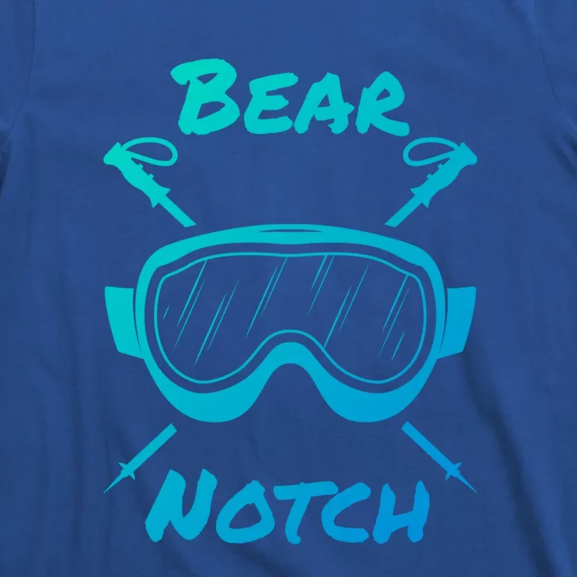 Bear Notch New Hampshire Ski Skiung Skis Skier Goggles Poles Gift T-Shirt