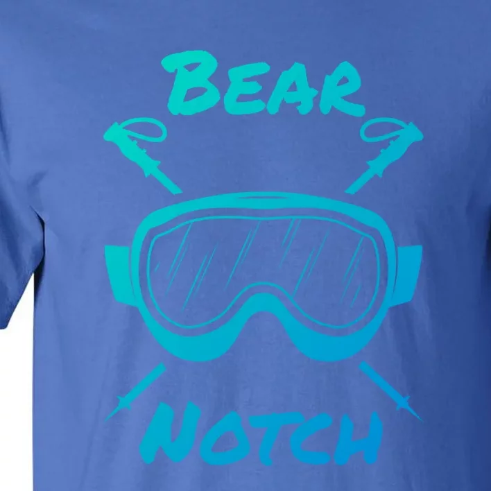 Bear Notch New Hampshire Ski Skiung Skis Skier Goggles Poles Gift Tall T-Shirt