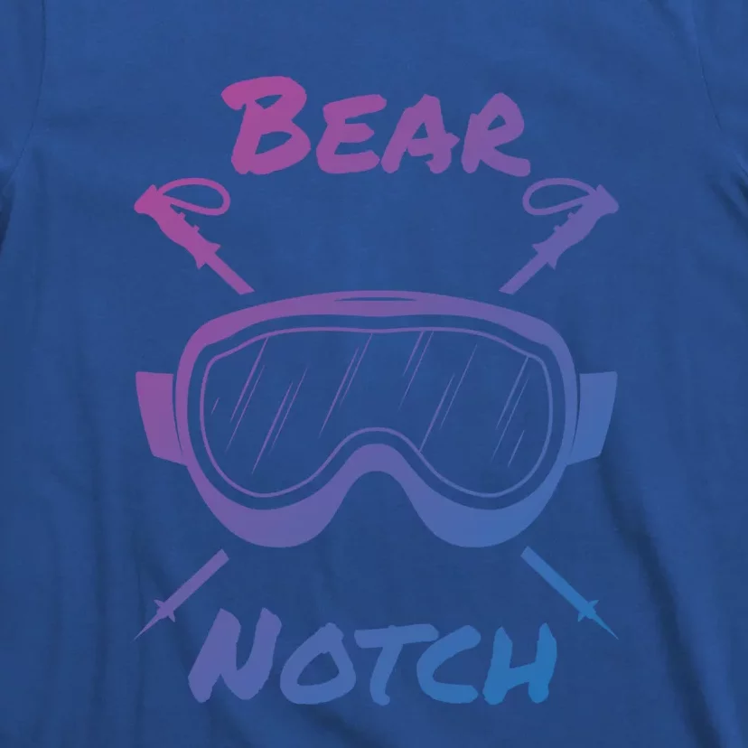 Bear Notch New Hampshire Ski Skiung Skis Skier Goggles Poles Gift T-Shirt