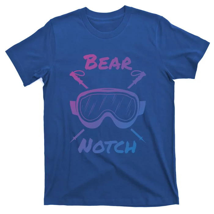 Bear Notch New Hampshire Ski Skiung Skis Skier Goggles Poles Gift T-Shirt