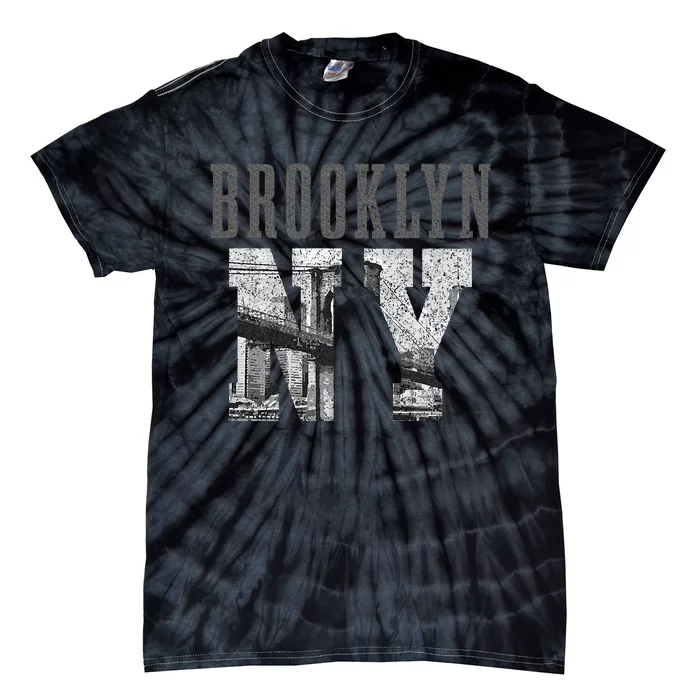 Brooklyn Ny Nyc New York City Vintage Usa America Tie-Dye T-Shirt