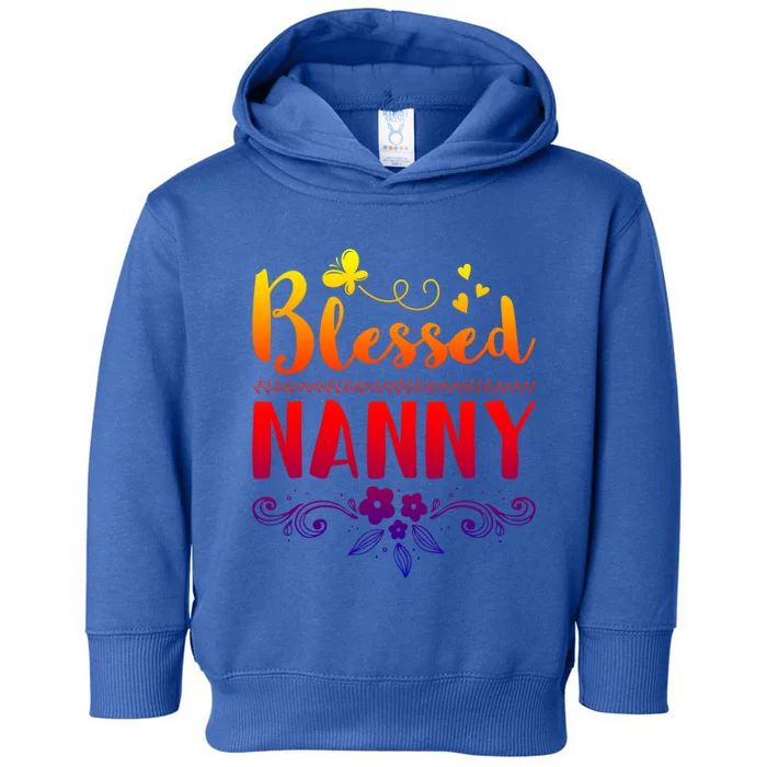 Blessed Nanny Nannies Sitter Cool Gift Toddler Hoodie