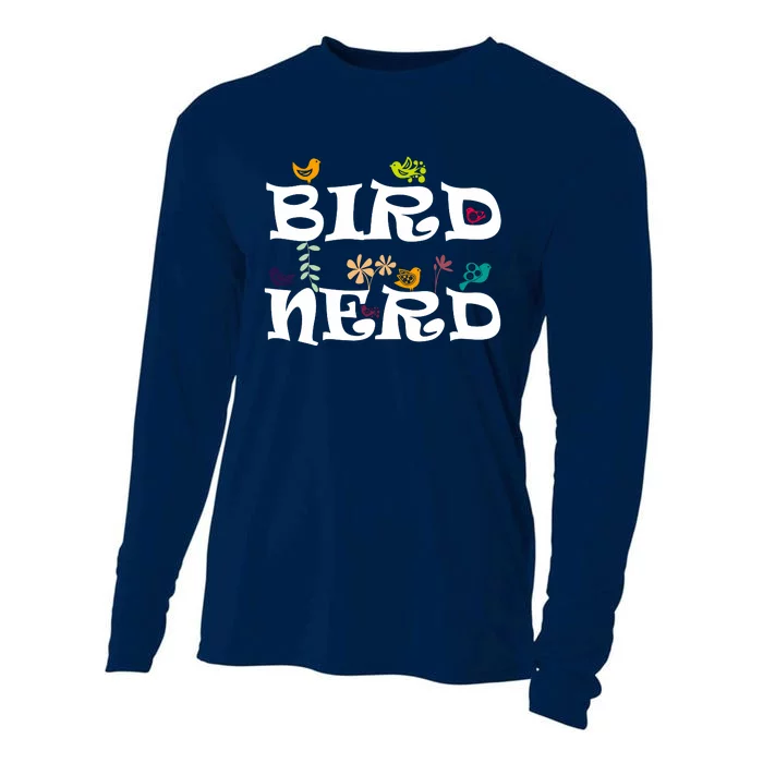 Bird Nerd Ornithology Science Birds Spicies Birdwatching Cooling Performance Long Sleeve Crew