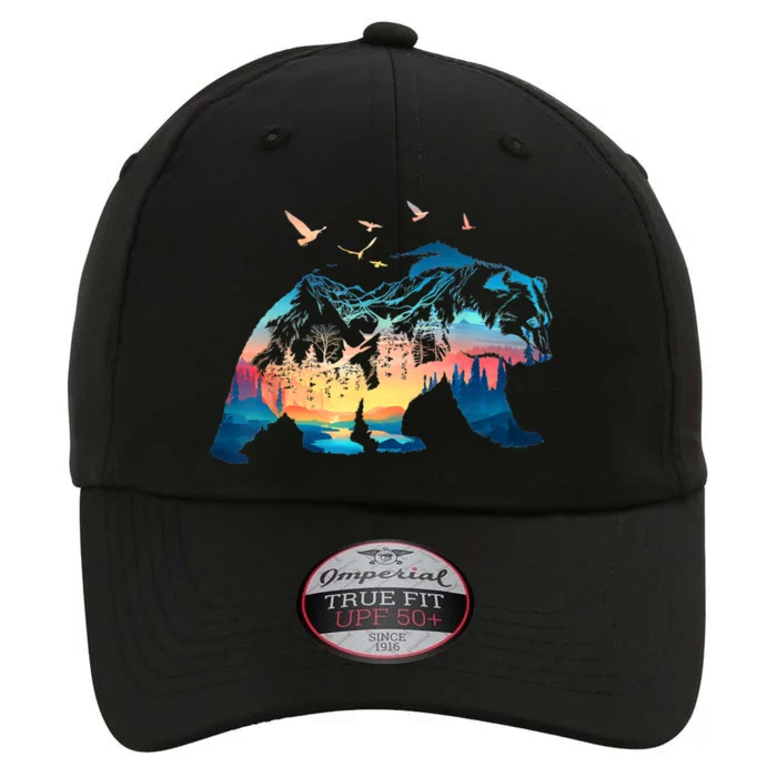 Bear Nature Outdoor Mountains Forest Trees Bear Wildlife The Original Performance Cap