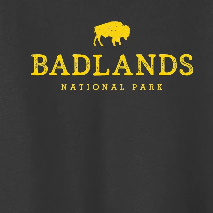 Badlands National Park Bison South Dakota Buffalo Souvenir Toddler T-Shirt