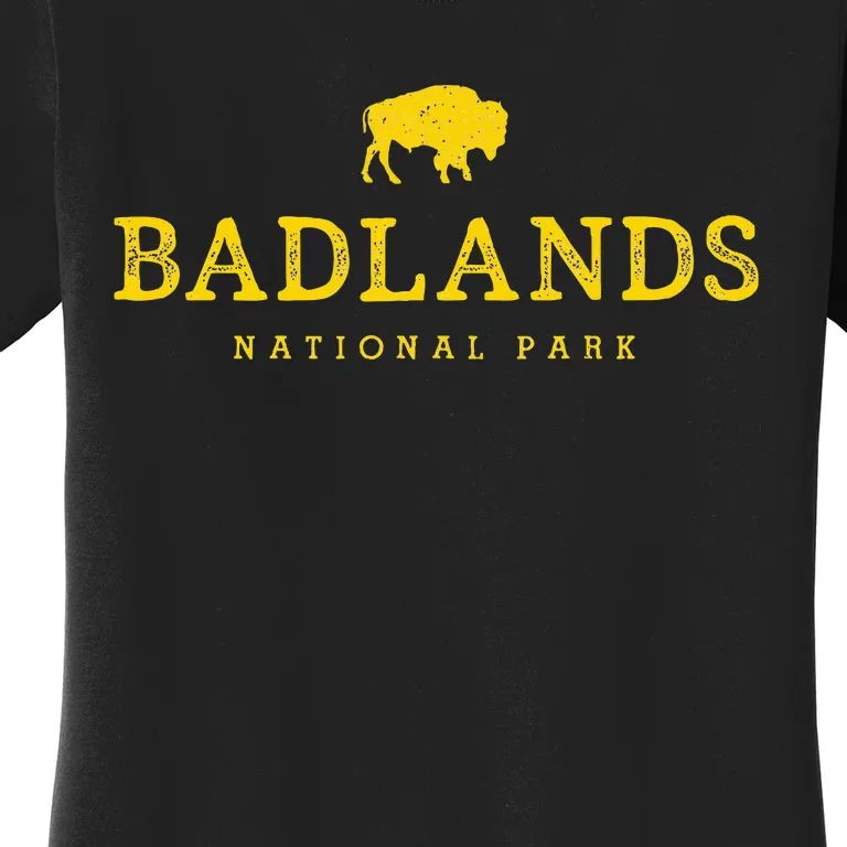 Badlands National Park Bison South Dakota Buffalo Souvenir Women's T-Shirt