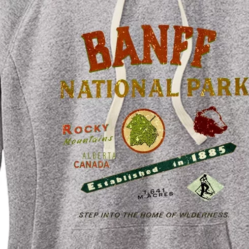 Banff National Park Canadian Rockies Women's Fleece Hoodie