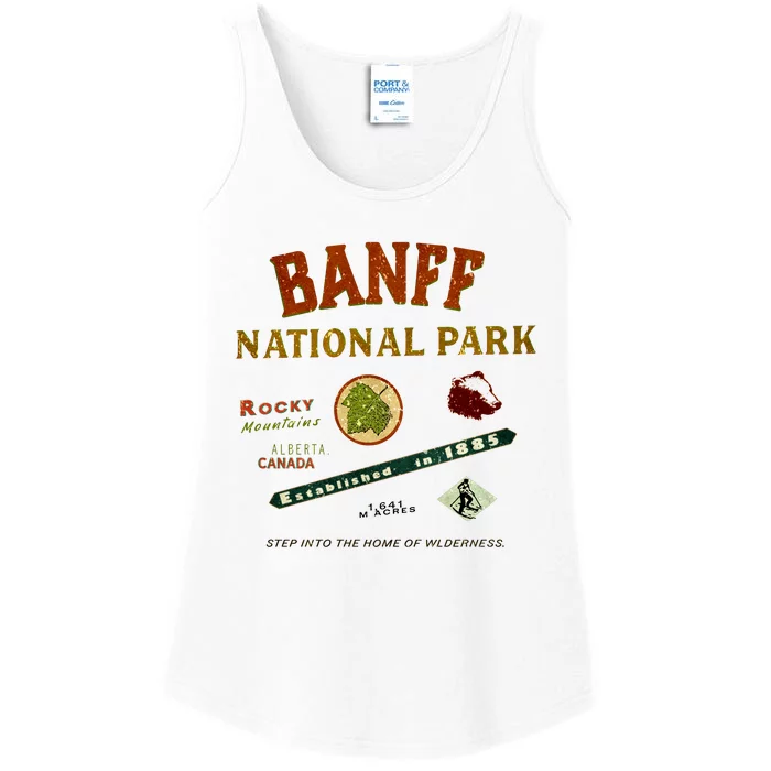 Banff National Park Canadian Rockies Ladies Essential Tank