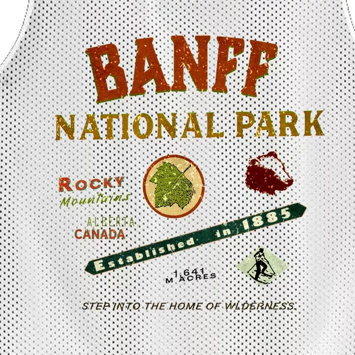 Banff National Park Canadian Rockies Mesh Reversible Basketball Jersey Tank