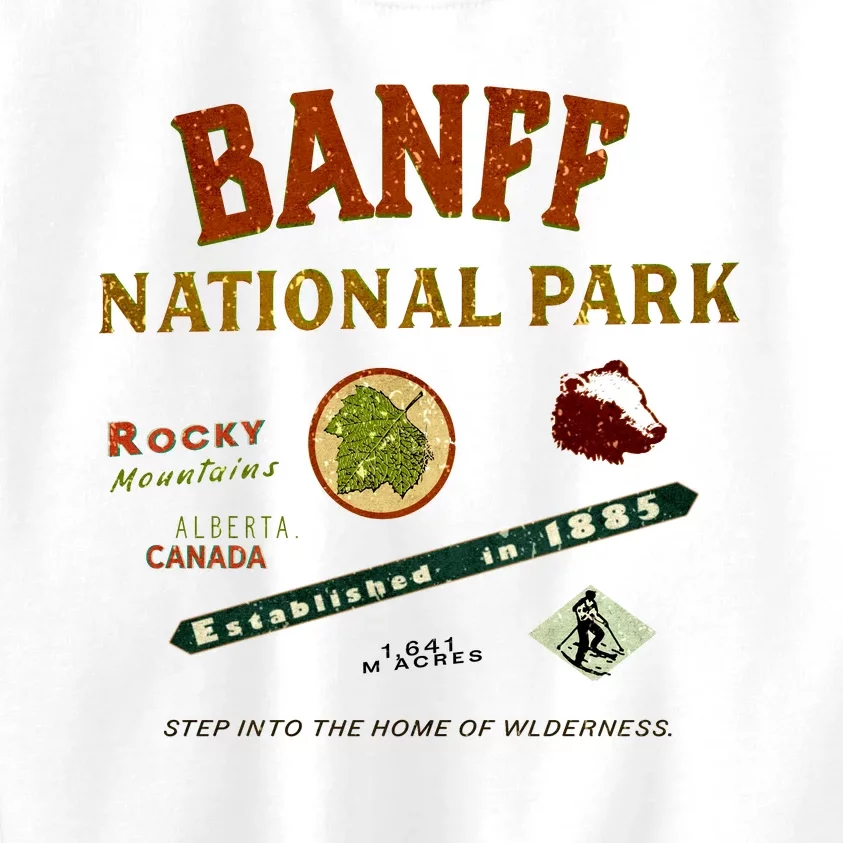 Banff National Park Canadian Rockies Kids Sweatshirt