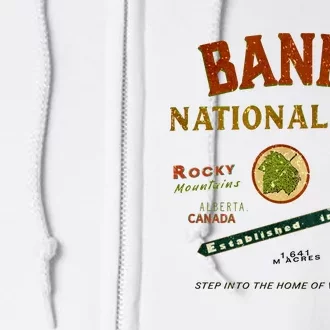 Banff National Park Canadian Rockies Full Zip Hoodie