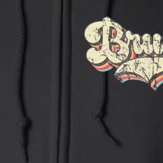 Bruce Name Personalized Full Zip Hoodie