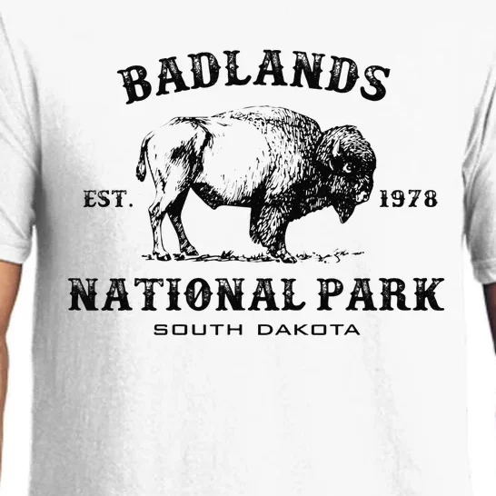 Badlands National Park South Dakota American Bison Souvenir Pajama Set