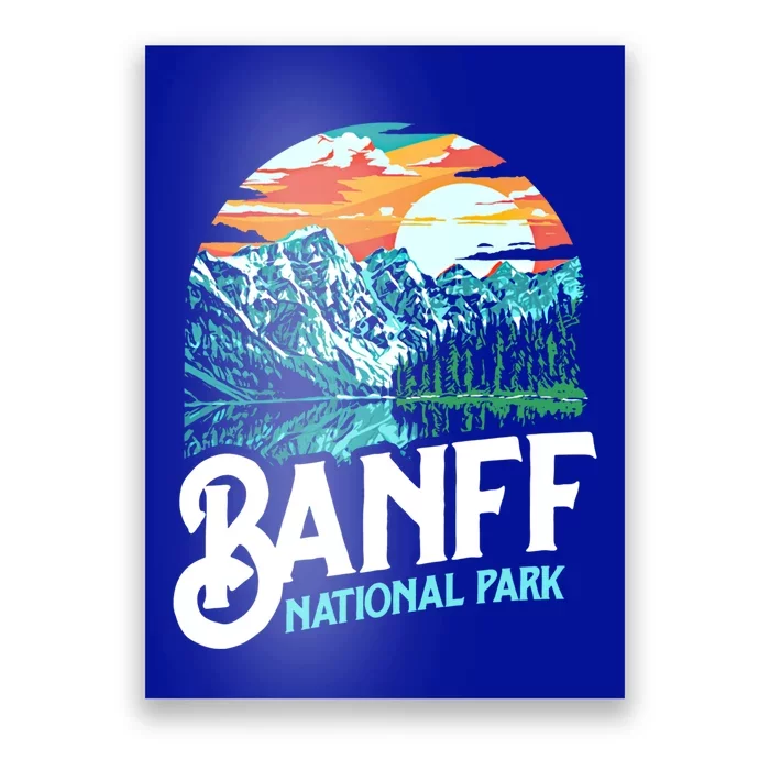 Banff National Park Lake Louise Canada Vintage Graphic Funny Gift Poster