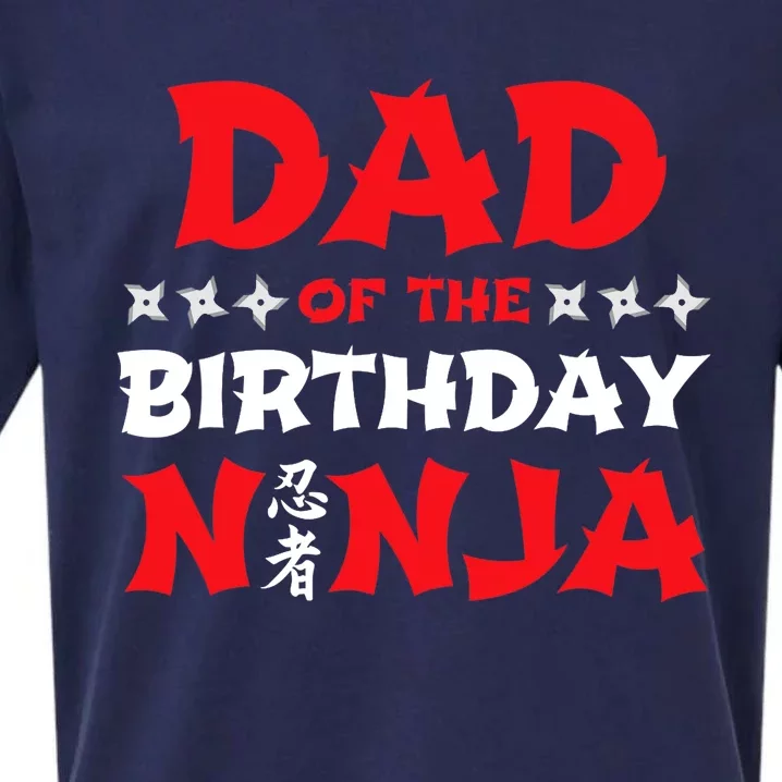 Birthday Ninja - Party - Dad of the Birthday Ninja Sueded Cloud Jersey T-Shirt