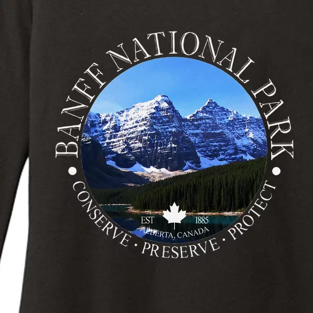 Banff National Park Conservation Gift Womens CVC Long Sleeve Shirt