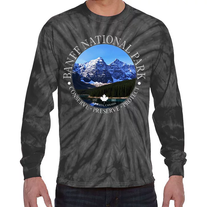 Banff National Park Conservation Gift Tie-Dye Long Sleeve Shirt