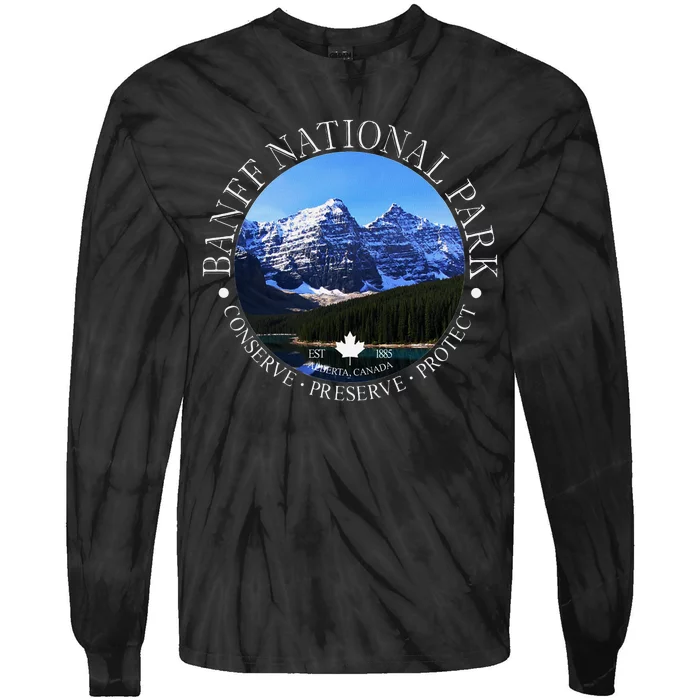 Banff National Park Conservation Gift Tie-Dye Long Sleeve Shirt