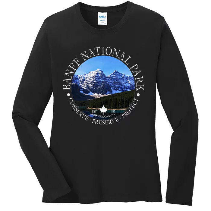 Banff National Park Conservation Gift Ladies Long Sleeve Shirt