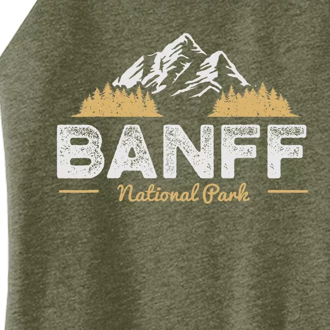 Banff National Park Souvenir Canada Mountain Outdoors Women’s Perfect Tri Rocker Tank