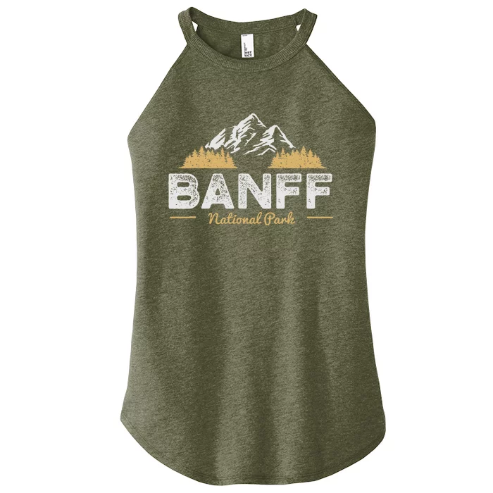 Banff National Park Souvenir Canada Mountain Outdoors Women’s Perfect Tri Rocker Tank