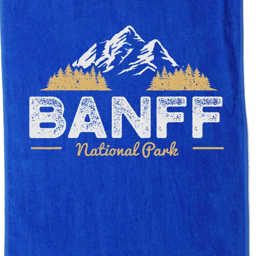 Banff National Park Souvenir Canada Mountain Outdoors Platinum Collection Golf Towel