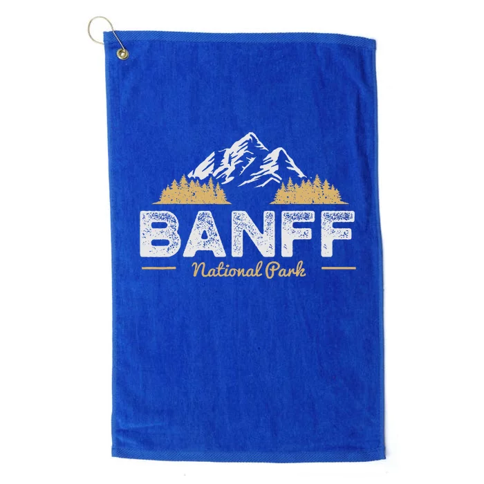 Banff National Park Souvenir Canada Mountain Outdoors Platinum Collection Golf Towel