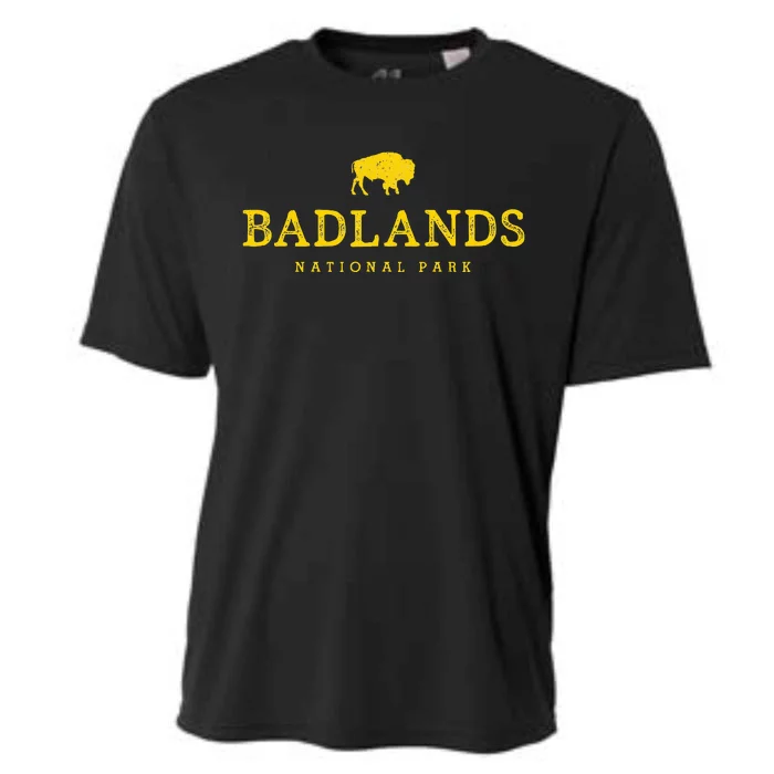 Badlands National Park Bison South Dakota Buffalo Souvenir Cooling Performance Crew T-Shirt