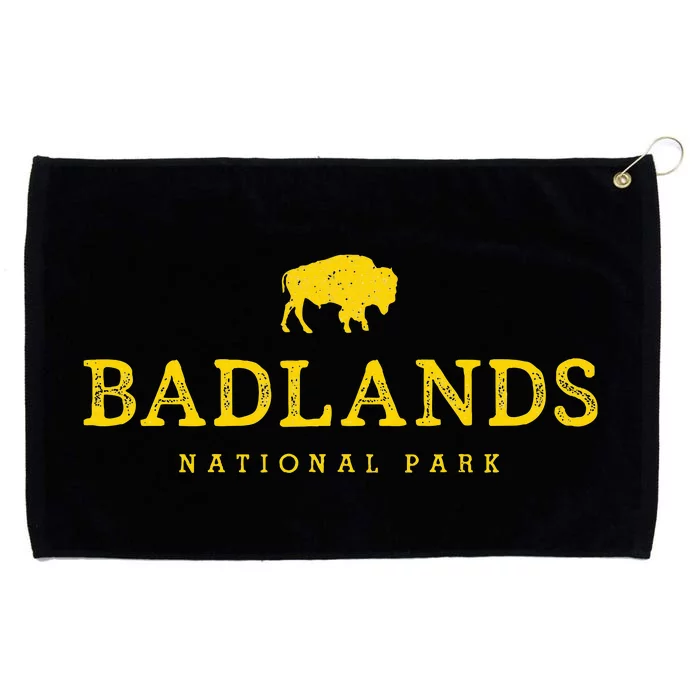 Badlands National Park Bison South Dakota Buffalo Souvenir Grommeted Golf Towel