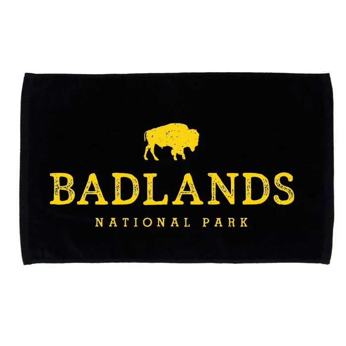 Badlands National Park Bison South Dakota Buffalo Souvenir Microfiber Hand Towel