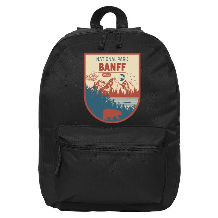 Banff National Park CanadaS Badge 16 in Basic Backpack