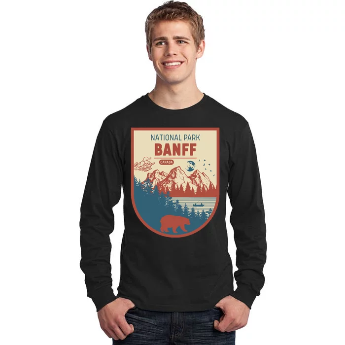 Banff National Park CanadaS Badge Tall Long Sleeve T-Shirt