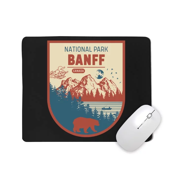 Banff National Park CanadaS Badge Mousepad