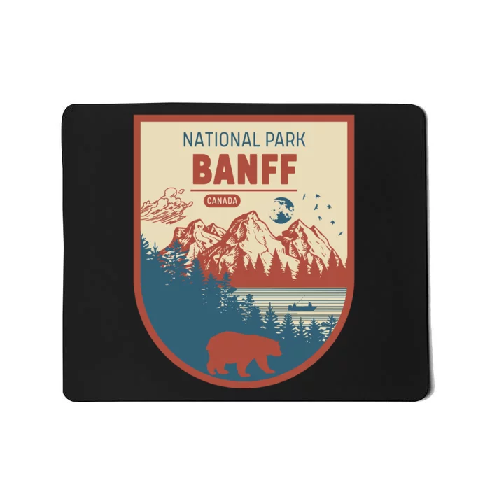 Banff National Park CanadaS Badge Mousepad