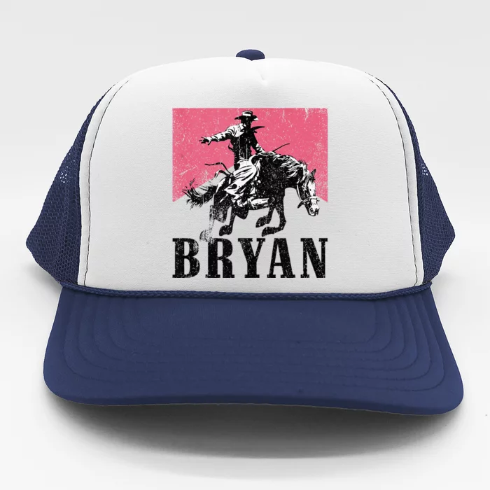 Bryan Name Personalized I Love Bryan Trucker Hat