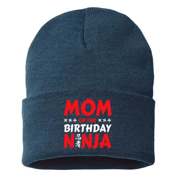 Birthday Ninja Party - Mom of the Birthday Ninja Sustainable Knit Beanie