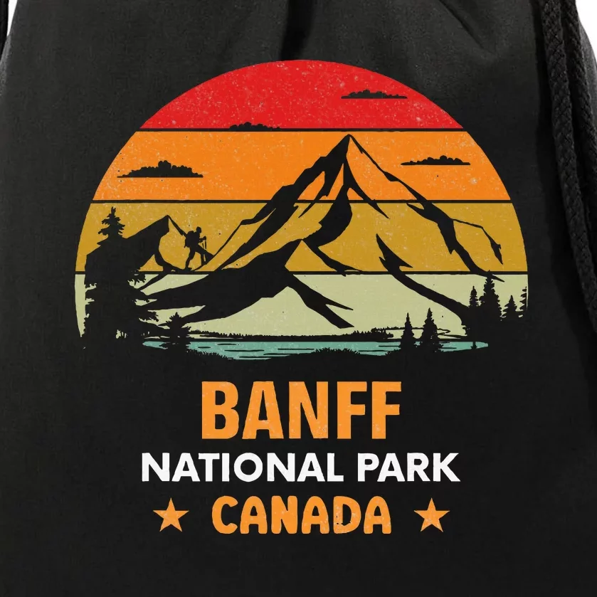 Banff National Park Lake Louise Alberta Canada Hiking Travel Drawstring Bag