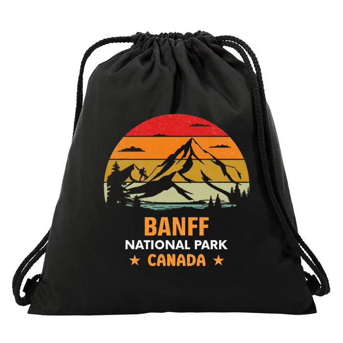 Banff National Park Lake Louise Alberta Canada Hiking Travel Drawstring Bag