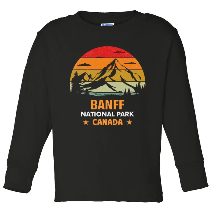 Banff National Park Lake Louise Alberta Canada Hiking Travel Toddler Long Sleeve Shirt