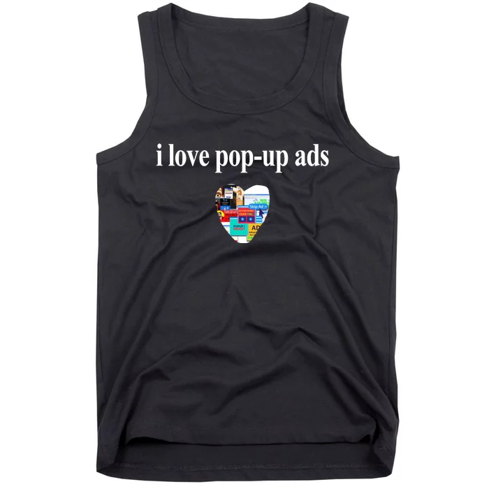 Bricks N’ Papers I Love Popup Ads Tank Top