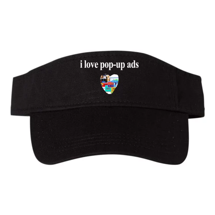 Bricks N’ Papers I Love Popup Ads Valucap Bio-Washed Visor